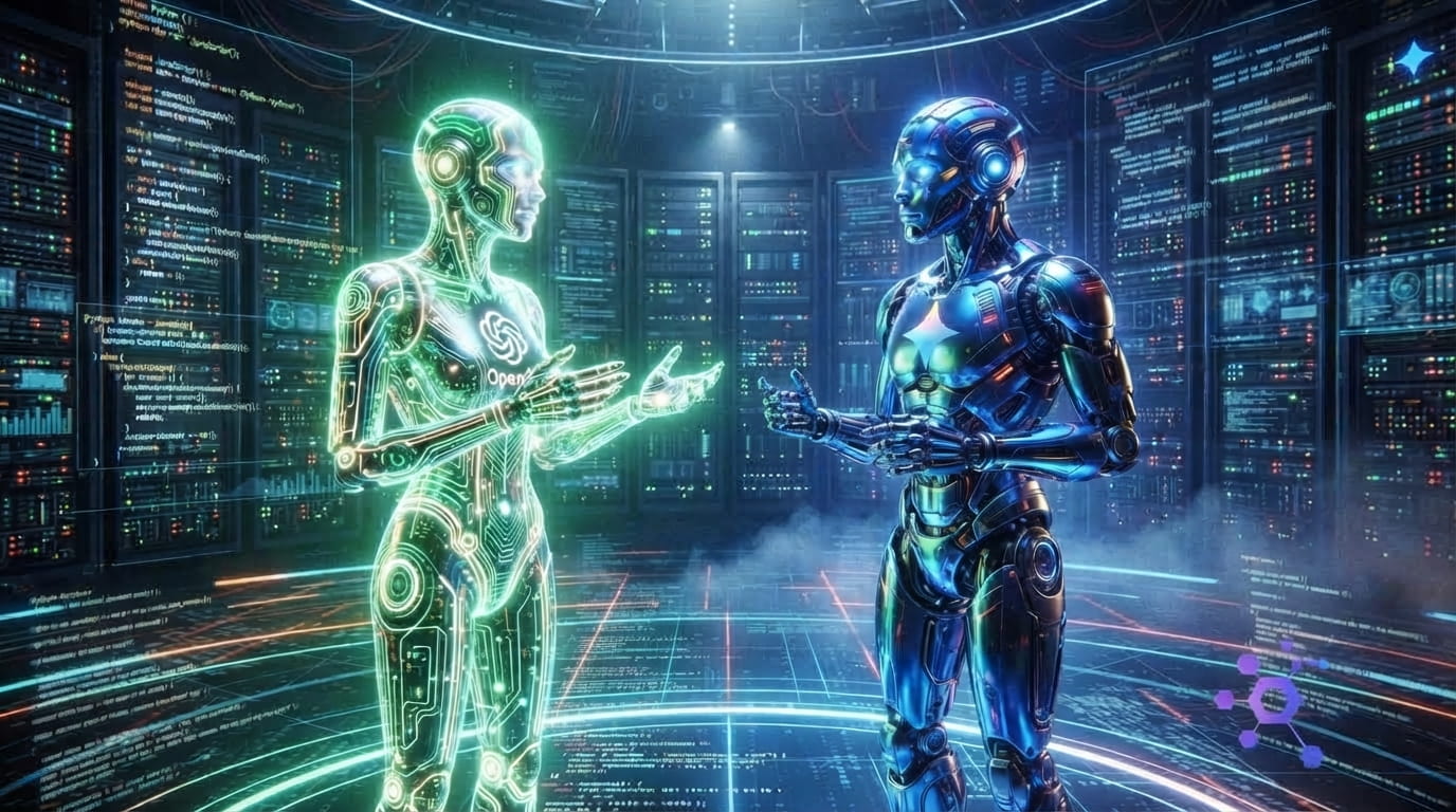 ChatGPT vs Google Gemini: The Ultimate AI Showdown (Live Dialogue)